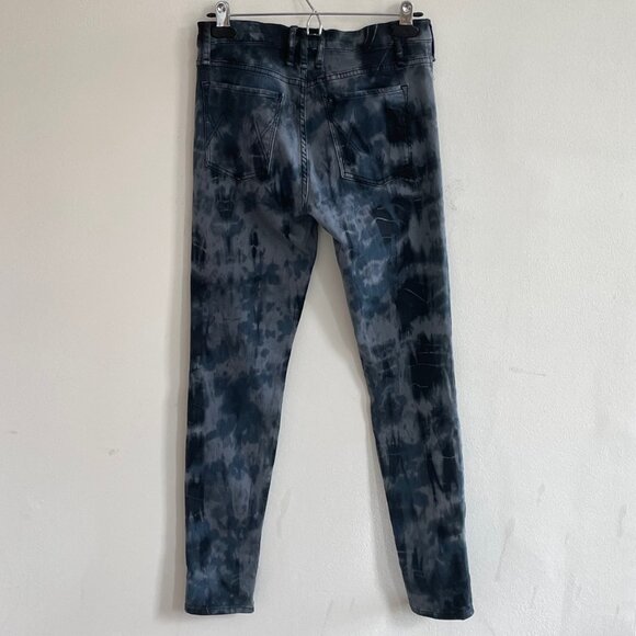 McGuire Denim New Skinny Jean in Tie-Dye,  Blue and Grey - Size 28 - Picture 4 of 5